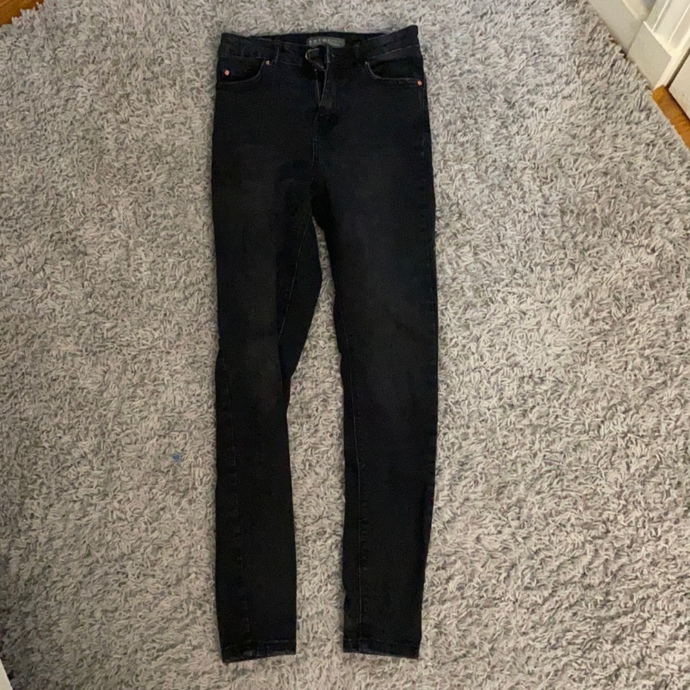Plain black jeans